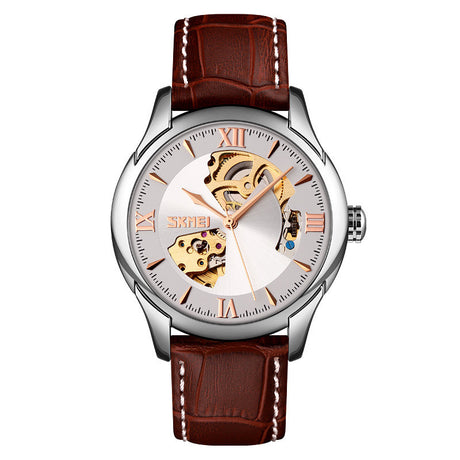 Waterproof Men's Automatic Skeleton Mechanical Watch - Dazpy