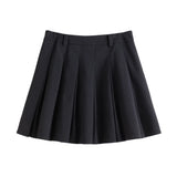 Retro High Waist A-Line Skirt