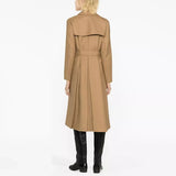 Double-Breasted Women's Trench Coat with Sash