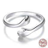 925 Sterling Silver Hug Ring For Women - Dazpy