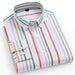 Striped Cotton Oxford Anti-wrinkle Casual Shirt For Men