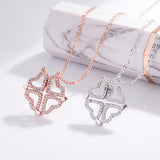 S925 Silver Multi-wear Clover Necklace For Women - Dazpy