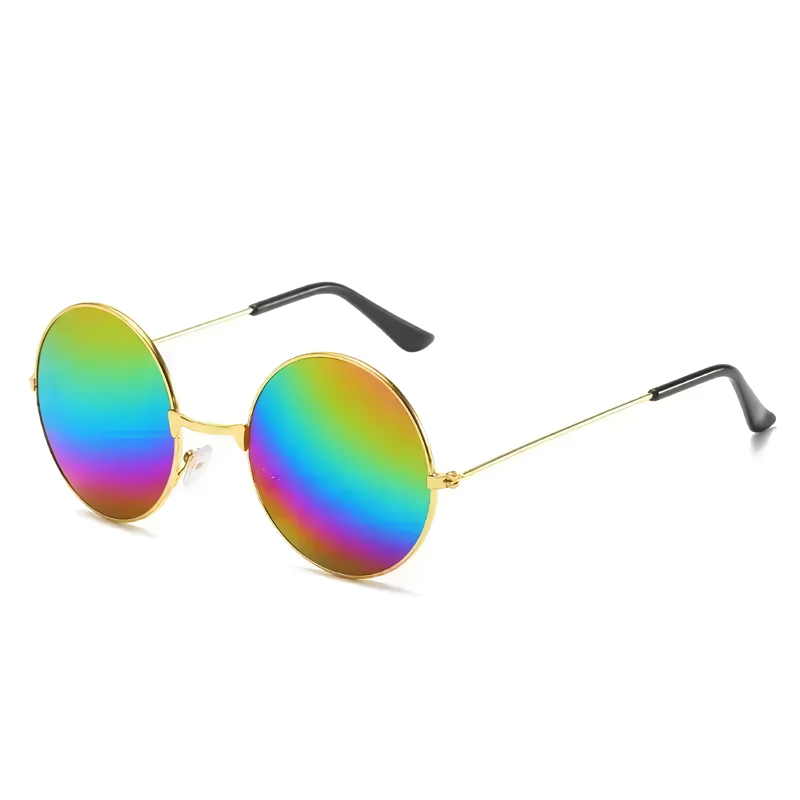 Stylish Retro Round Metal Sunglasses