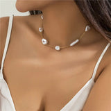 Elegant Pearl Clavicle Chain Necklace