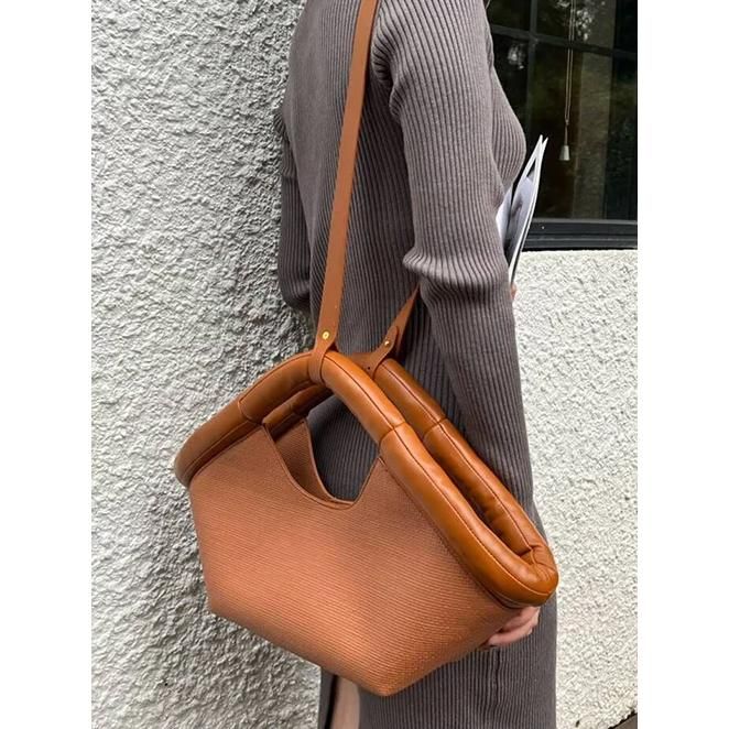 Bolso de hombro de cuero vegano de moda para mujer