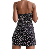 Chic Spaghetti Strap Floral Sundress