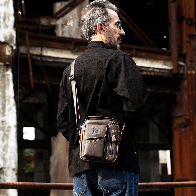 Leather Men's Shoulder Messenger Bag Fashion Trend - Dazpy