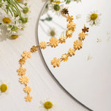 Gold Plated Asymmetrical Daisy Earrings