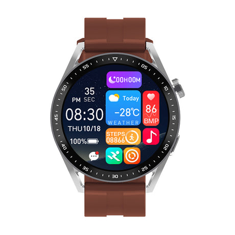 Wireless Charger NFC Bluetooth Calling Heart Rate Health Smart Men's Watch - Dazpy