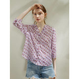 Spring Blossom Ramie Blouse