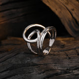 New Minimalist Winding Line S925 Sterling Silver Ring - Dazpy