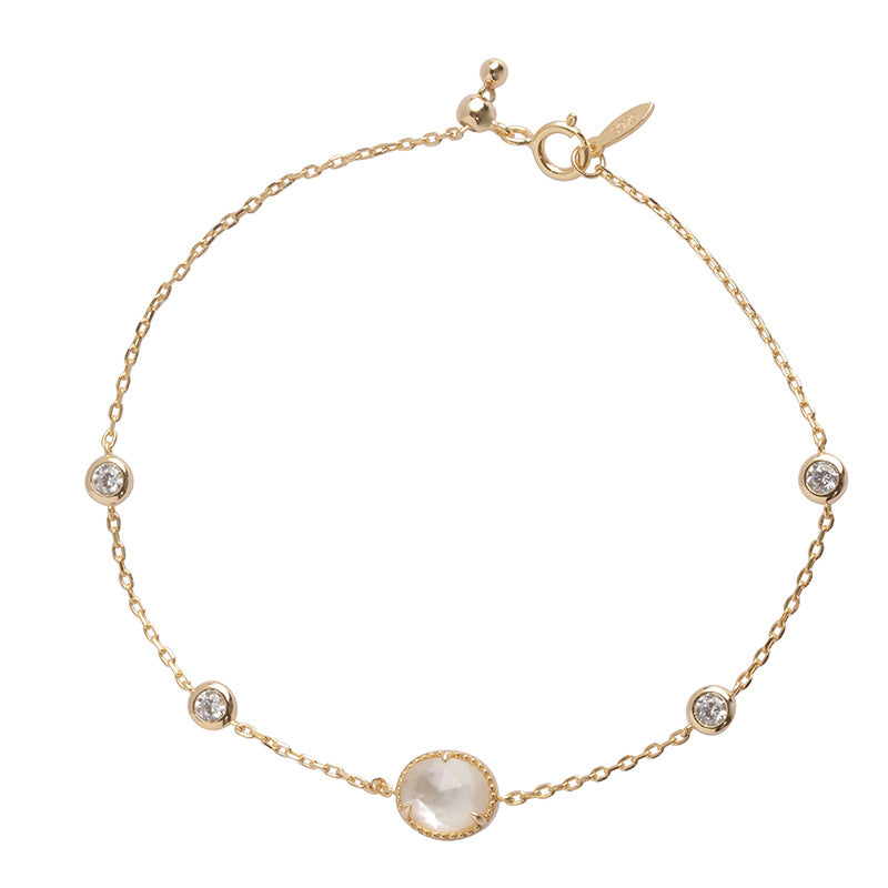 White Butterfly Shell Bubble Bracelet - Dazpy