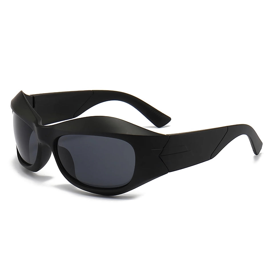 Gafas de sol punk deportivas unisex de gran tamaño con estilo