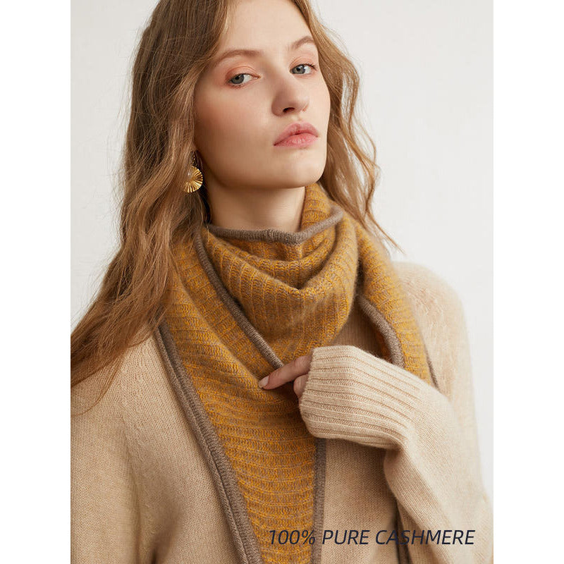 Luxurious 100% Cashmere Triangle Scarf