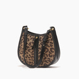 Bolso de hombro tipo sillín de leopardo