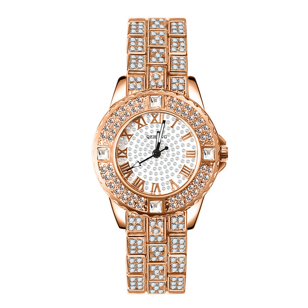 New Women's Suit Bracelet Fashion Exquisite With Diamond English Watch - Dazpy