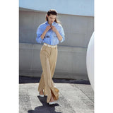 Winter Casual High-Slit Wide Leg Trousers for Women