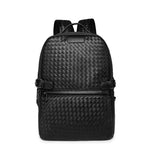 Fashion PU Woven Business Casual Backpack - Dazpy