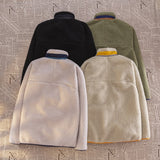 Men's Thickened Plush Double-sided Lamb Jacket