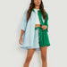 Summer Spliced Cotton Two-Piece Set: Oversized Shirt and Wide-Leg Shorts