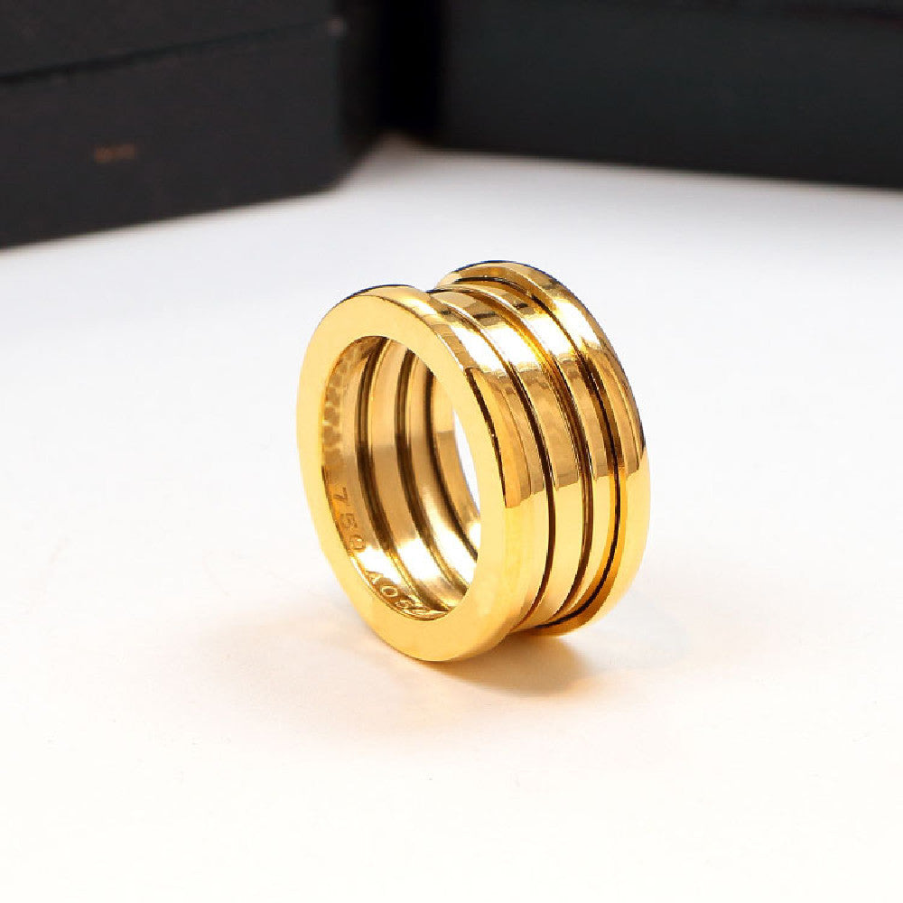 Classic Titanium Steel Spring Ring - Dazpy