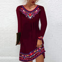 Vestido de poliéster con estampado digital para mujer
