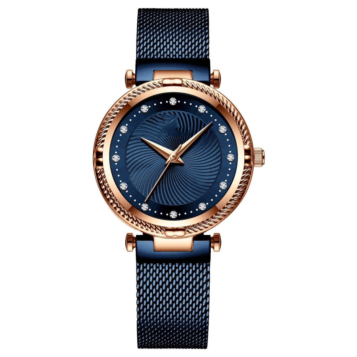 Mesh Waterproof Diamond Inlaid Women's Watch - Dazpy