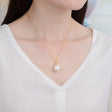 Simple Commuter Design Natural Baroque Pearl S925 Silver Plated Small Necklace Female - Dazpy