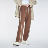 Women Casual Contrast Color Sweatpants