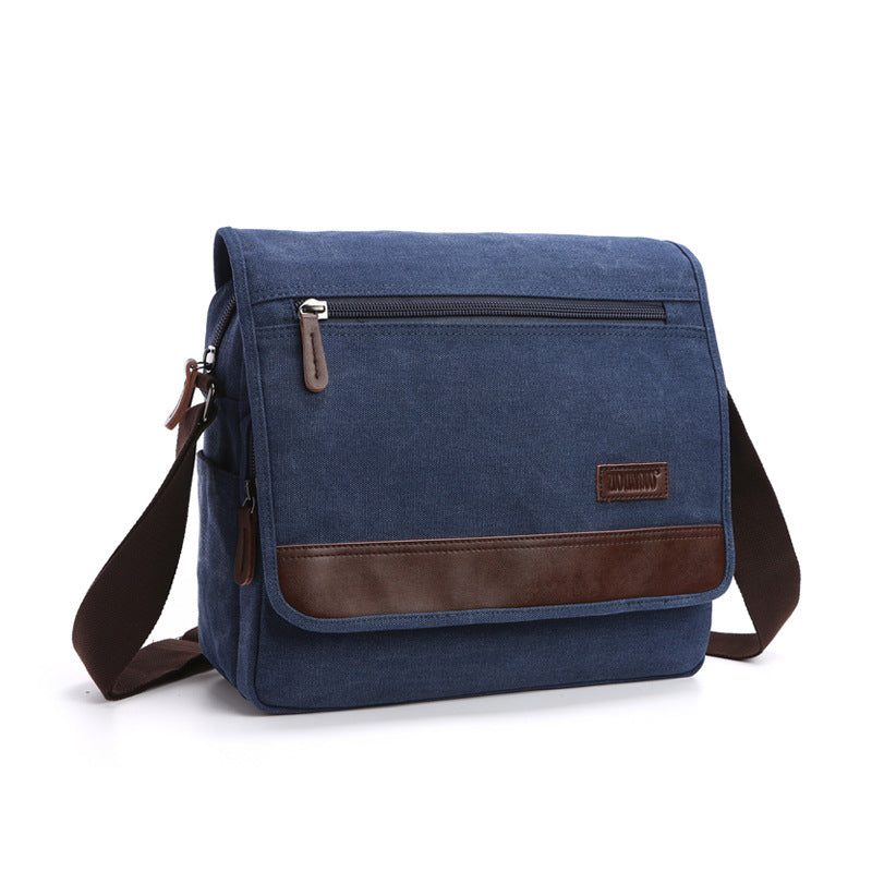 Men's Casual One Shoulder Messenger Canvas Bag - Dazpy