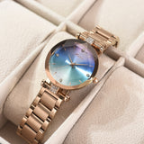 Fashion Symphony Face Waterproof Women's Watch Quartz Steel Band Student Women's Watch - Dazpy