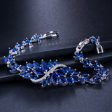 Ice Flowers European And American Elegant Zircon Bracelet Full Diamond Inlaid Ornament Multi-color - Dazpy