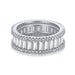 S925 Silver Square Diamond Heart-shaped Egg-shaped Zircon Gang Drill Stacked Ring - Dazpy