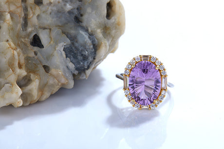 Lady Temperament Natural Amethyst Ring - Dazpy