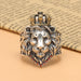 Vintage Crown Lion King Sterling Silver Cross Male Lion Head Ring - Dazpy