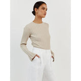 Winter Chic Knitted Pullover with Flare Sleeves and Solid Color Design