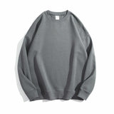 Lässiges Baumwoll-Sweatshirt mit Rundhalsausschnitt für Damen