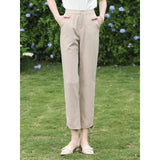 Women's Straight Ankle-Length Blazer Pants