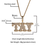 New Letter Full Diamond With Sting DIY Splice Combination Necklace - Dazpy