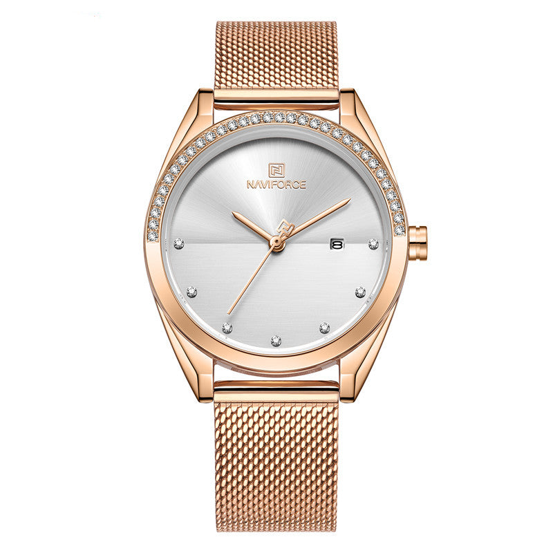 Waterproof Calendar Women Quartz Watch - Dazpy