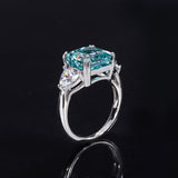 S925 All-body Silver High Carbon Diamond Ring - Dazpy