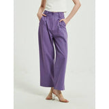 High-Waist Wide Leg Vintage Style Trousers