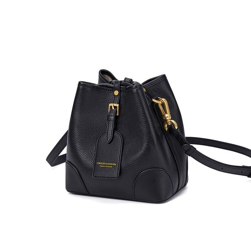 Elegante Beuteltasche aus Leder