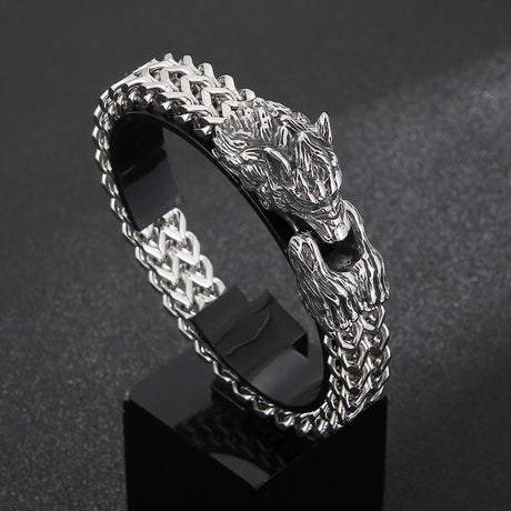 Stainless Steel Cast Animal Series Vintage Jewelry Bracelet - Dazpy