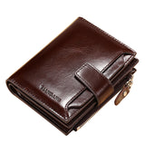 Men's leather wallet wallet card holder - Dazpy