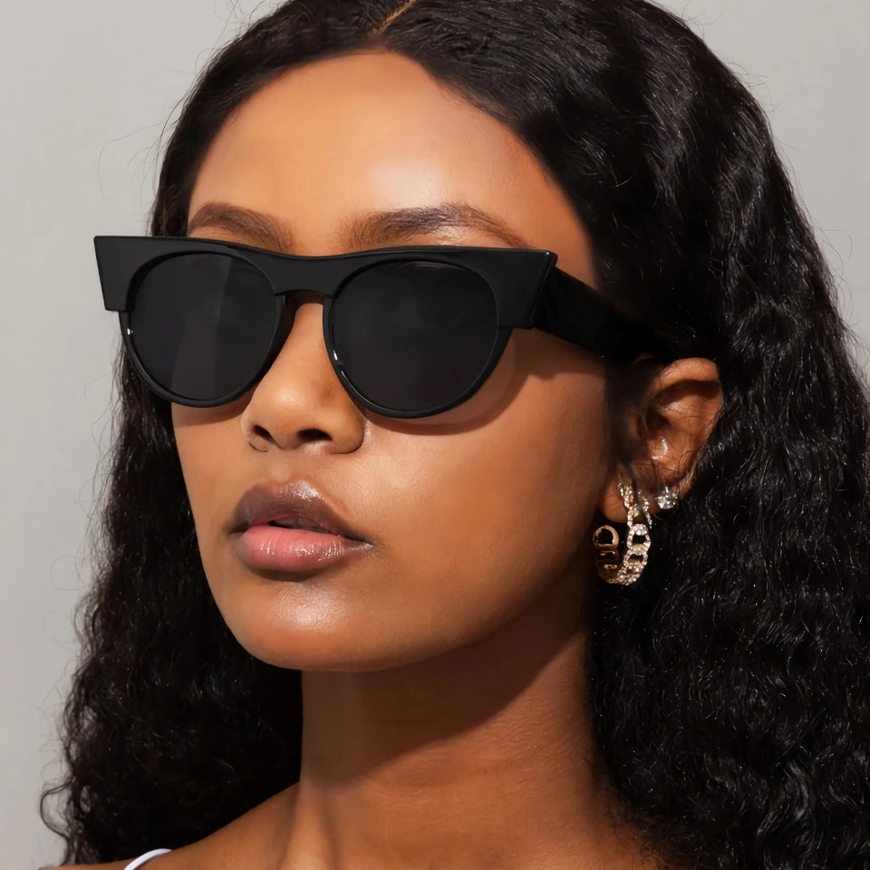 Gafas de sol vintage estilo ojo de gato para mujer - Lentes degradadas con protección UV400