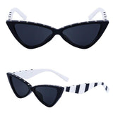 Cat-Eye-Sonnenbrille mit Nieten