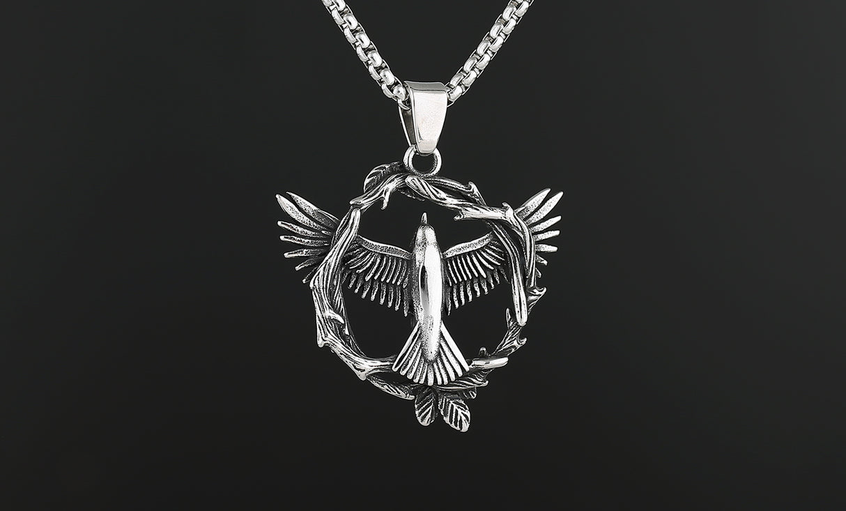 Vintage Overlord Eagle Titanium Steel Pendant Necklace - Dazpy