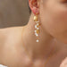 Trendy Niche Personality Matte Natural Pearl Earrings - Dazpy