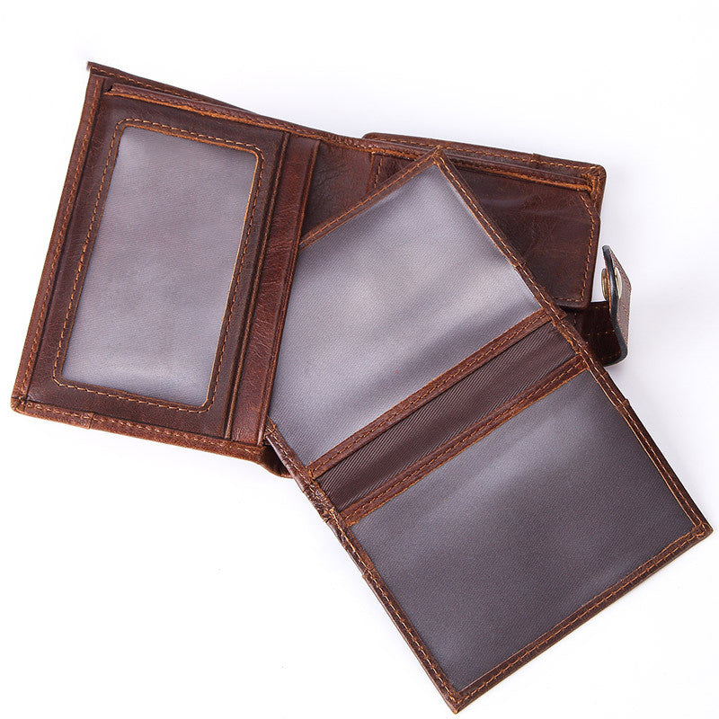 Men's high-end suede leather business wallet - Dazpy